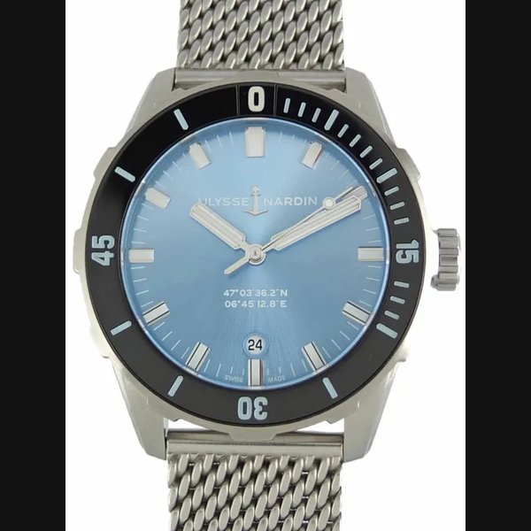 Ulysse Nardin 8163-175/93-J Automatic;Limited 42mm Box Papers Blue Men's Watch
