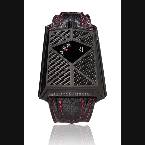ROMAIN JEROME, SPACECRAFT CARBONE LIMITED EDITION BLACK PVD-COATED TITANIUM AND CARBON FIBRE WRISTWATCH WITH RETROGRADE JUMPING HOURS, REF. RJMAUSC003 NO. 05/25