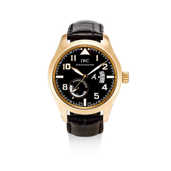 IWC REFERENCE IW3201-03 PILOT ANTOINE DE SAINT EXUPERY A LIMITED EDITION PINK GOLD WRISTWATCH WITH DATE AND POWER RESERVE INDICATION, CIRCA 2007