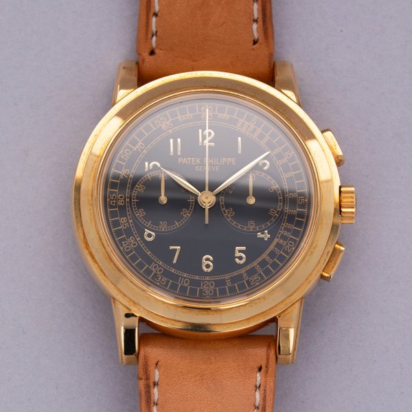 Patek Philippe Patek Philippe Chronograph 5070J-001 Black Dial 18k YG Box and Papers Like New