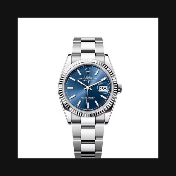 Rolex Rolex Datejust36 Blue Index Dial Stainless Steel Fluted Bezel Oyster Bracelet