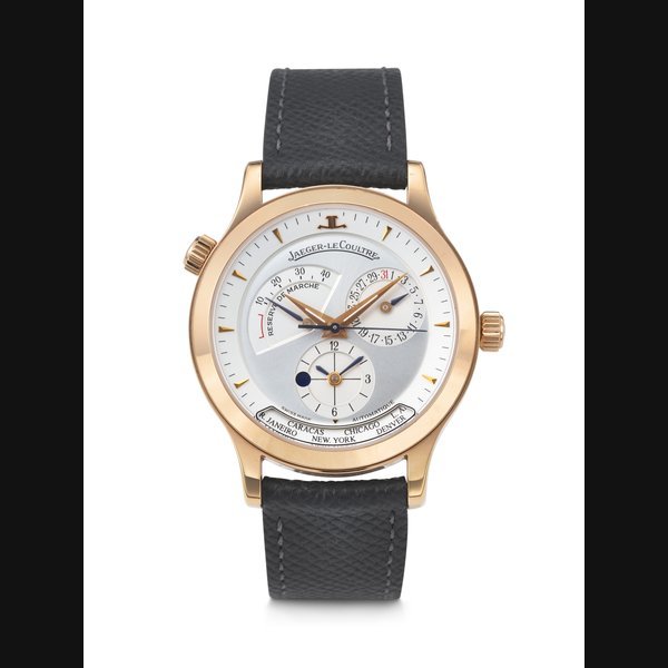 Jaeger-Lecoultre JAEGER-LECOULTRE, PINK GOLD DUAL TIME 'MASTER GEOGRAPHIC' WITH DATE, POWER RESERVE, AND DAY-NIGHT INDICATION, REF. Q1422420