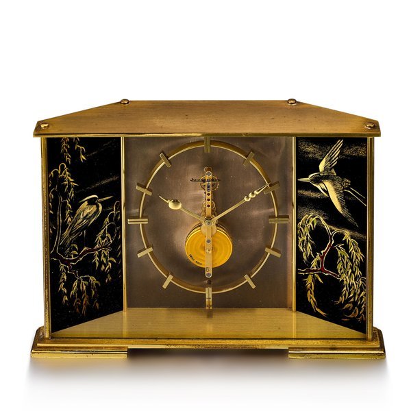 Jaeger-LeCoultre Reference 366 | A gilt brass table clock with 8 days power reserve, Circa 1965 | 積家 型號366 | 鍍金銅製座鐘，備八天動力儲備，約1965年製 · 366
