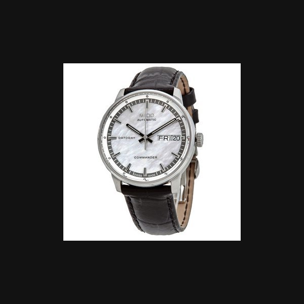 Mido MidoCommander II Automatic White Mother of Pearl Dial Ladies Watch M016.230.16.111.80