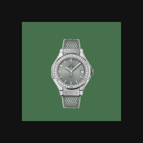 Hublot Classic Fusion Titanium Sage Green Diamonds