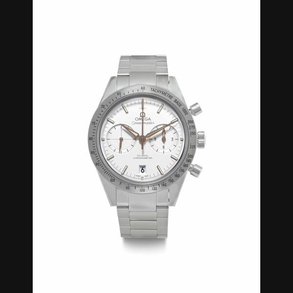 Omega Omega. A Fine Stainless Steel Automatic Chronograph Wristwatch with Date and Bracelet SIGNED OMEGA, SPEEDMASTER, CO-AXIAL CHRONOMETER, CASE NO. 86408538, CIRCA 2013