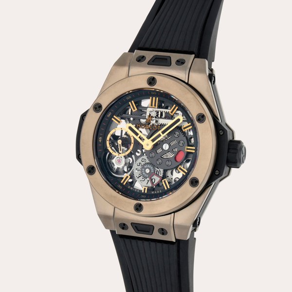 Hublot Big Bang 'Meca-10 Full Magic Gold', Reference 414.MX.1138.RX | A limited edition magic gold skeletonized wristwatch with 10-day power reserve indication | Circa 2018