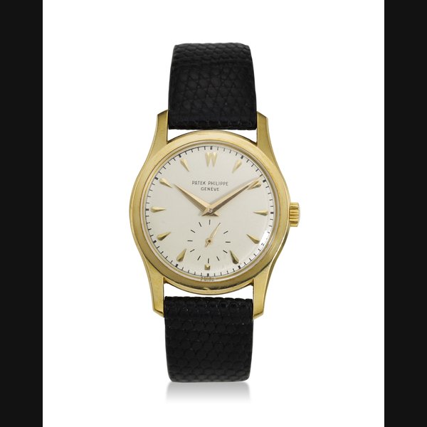 PATEK PHILIPPE, REF. 2464, CALATRAVA, A FINE 18K YELLOW GOLD WRISTWATCH WITH SUBSIDIARY SECONDS