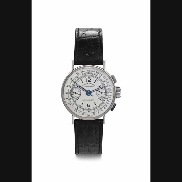 Rolex Rolex. A Fine Stainless Steel Chronograph Wristwatch SIGHED ROLEX OYSTER, CHRONOGRAPH, ANTI-MAGNETIC, REF. 3484, CASE NO. 047'372, CIRCA 1940