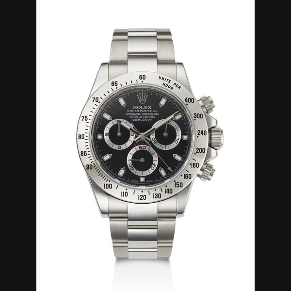 ROLEX, STAINLESS STEEL 'DAYTONA', REF. 116520 SERIAL NO. 828487A9