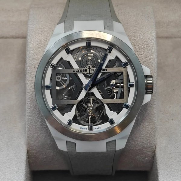 Ulysse Nardin 2024 Ulysse Nardin Blast Tourbillon 45 Titanium and Ceramic / Titanium / Skeletonized / Strap