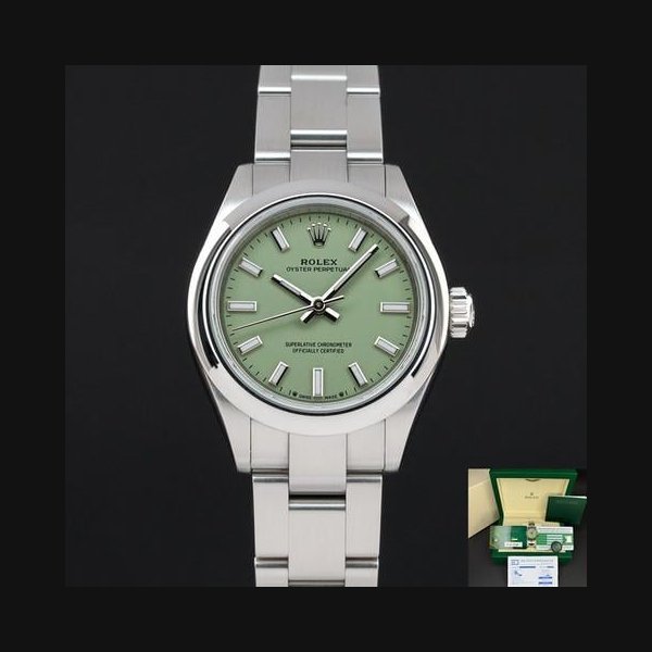 Rolex Rolex Oyster Perpetual276200 28mm 2026 Steel Pistachio dial Fullset Official warranty
