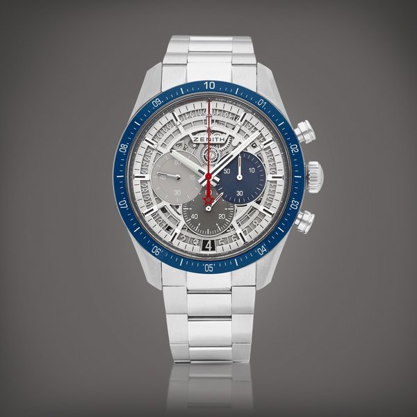 Gérald Genta Chronomaster 2, Reference 95.3002.3600 | A limited edition titanium semi-skeletonised 1/10th of a second chronograph wristwatch with date and bracelet, Circa 2020 | 真力時  Chronomaster 2 型號95.3002.3600 | 限量版鈦金屬半鏤空十份一秒計時鏈帶腕錶，備日期顯示，約2020年製 · 95.3002.3600