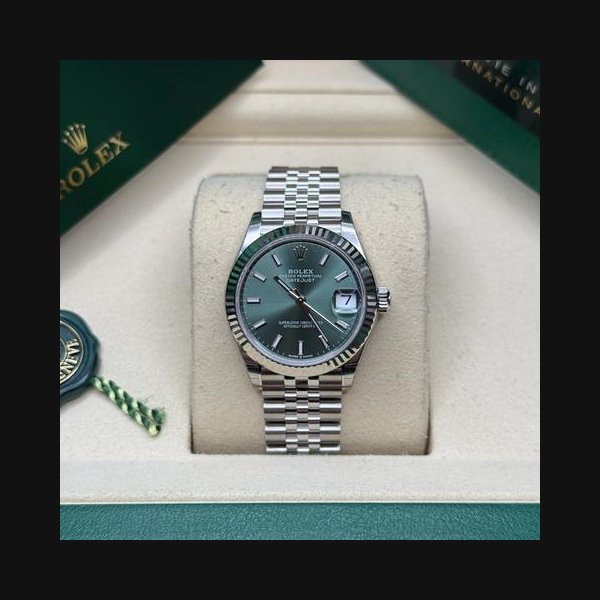 Rolex Rolex Datejust31 NEW 2026 Mint Green Index Dial Stainless Steel Fluted Bezel Jubilee Bracelet