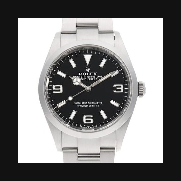Rolex Explorer36 124270 black Random Number USED mens