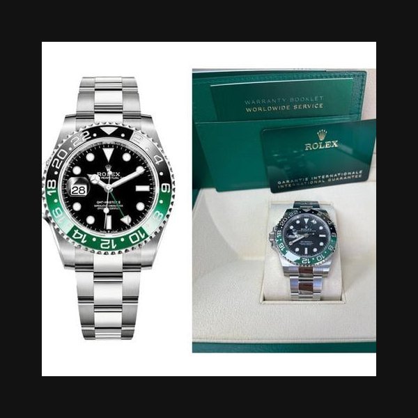 Rolex Rolex GMT-Master IIWith A Green And Black Bezel "SPRITE" 126720VTNR