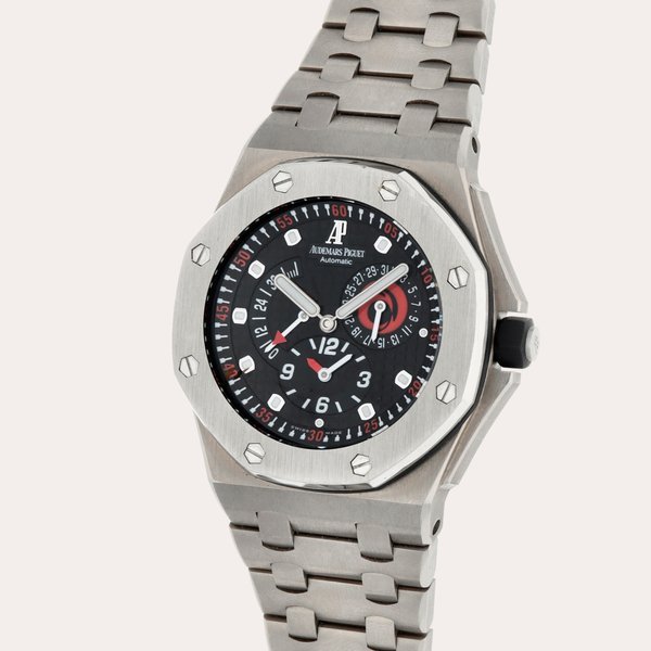 Audemars Piguet Royal Oak Offshore 'Alinghi America's Cup', Reference 25995IP.OO.100TI.01 | A titanium and platinum dual time zone wristwatch with date, power reserve indication and bracelet  | Circa 2003 · 25995IP.OO.100TI.01