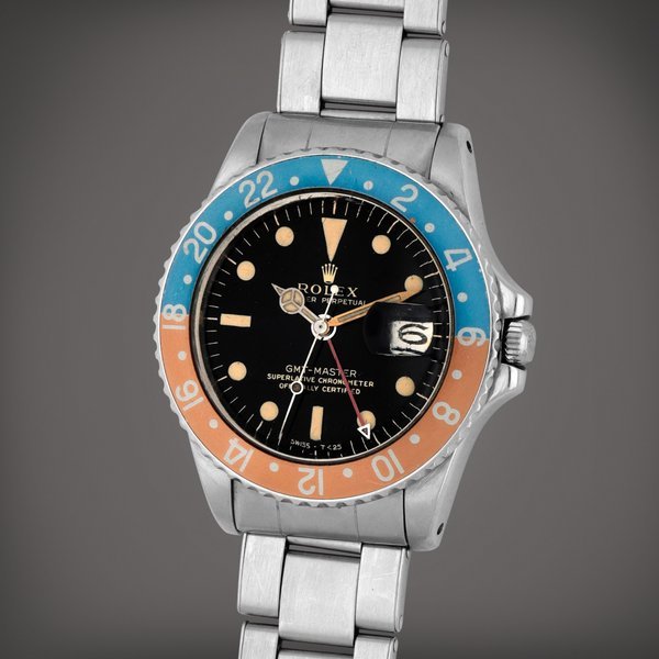 Rolex GMT-Master 'Pepsi', Reference 1675 | A stainless steel dual time zone wristwatch with date and bracelet | Circa 1965 · 1675
