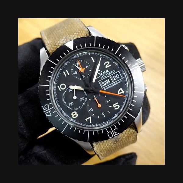 Sinn 156156.B Military Chronograph 43 mm Automatik LEMANIA 5100 156B 156 BOX