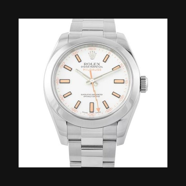 Rolex Rolex MilgaussWhite Dial Steel Watch 116400