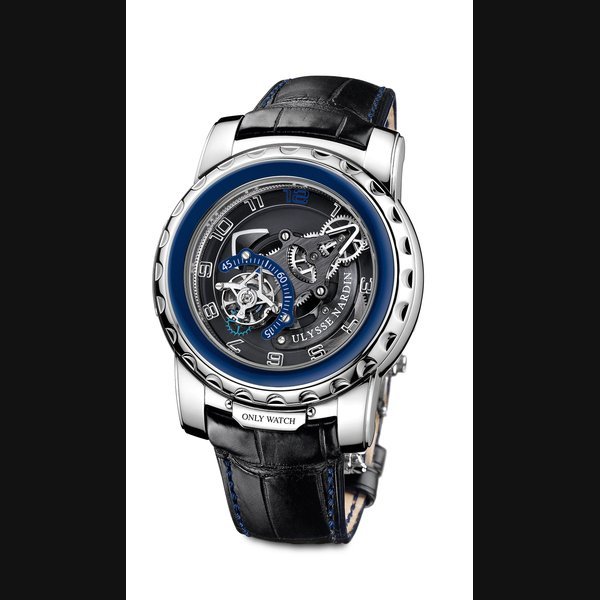 Ulysse Nardin Ulysse Nardin 'Freak Diavolo' for Only Watch Ulysse Nardin, Freak Diavolo, No.1/1, Ref.2083-115/OW. Extremely fine and unique, stainless steel wristwatch with one-minute 60-minute revolving flying tourbillon regulator, eight-day power reserve and a Ulysse Nardin deployant clasp. Accompanied by fitted box and Certificate. | ONLY WATCH 2011 | Monaco, 23rd September 2011