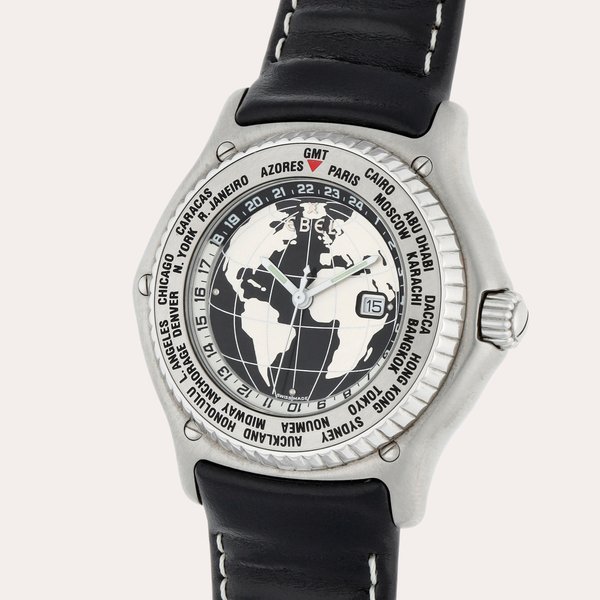 Ebel Voyager, Reference 9124341 | A stainless steel worldtime wristwatch with date | Circa 1990 · 9124341