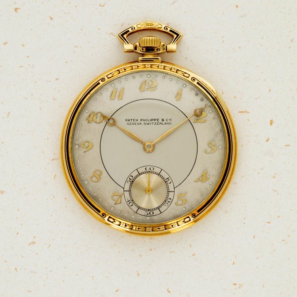 Patek Philippe Patek Philippe Breguet Indexes Engraved Case Pocket Watch