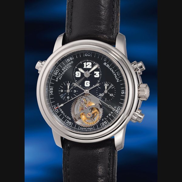 THE CONNOISSEUR Blancpain THE CONNOISSEUR Blancpain Ref. 2189F-3430-63B Leman Tourbillon Chronographe Flyback Rattrapante · 2189F-3430-63B