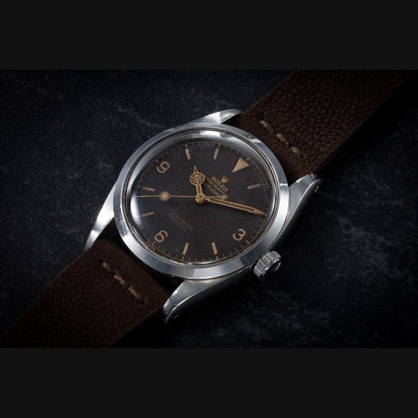 ROLEX, EXPLORER REF. 6610 ‘TROPICAL’, A STEEL AUTOMATIC WRISTWATCH CASE NUMBER: 168’670, MOVEMENT NUMBER:N692'994