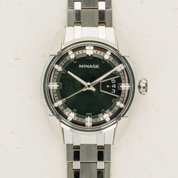 Minase Minase Divido VM04-R04SD Green Dial Steel Bracelet · VM04-R04SD
