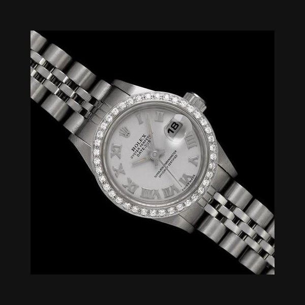 Rolex Lady-DatejustLadies Datejust Ref. 69174 Stainless Steel & Diamond Watch with Full Servicing - Original Ref. 10207SH