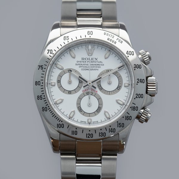 Rolex Rolex Cosmograph Daytona 116520 White Dial Box and Papers