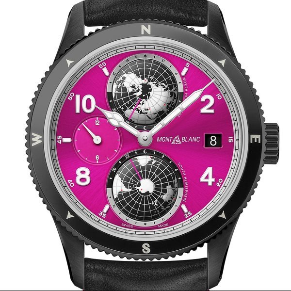 Montblanc 1858 Geosphere Pink Dial Unique Piece · Montblanc 1858 Geosphere Pink Dial Unique Piece