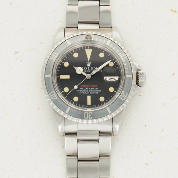 Rolex Rolex Red Submariner 1680 Mk3 Ghost Bezel Box And Papers · 1680