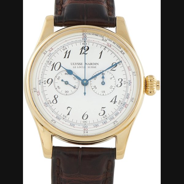 Ulysse Nardin Classico Chronograph Limited Edition Yellow Gold Watch 381-22