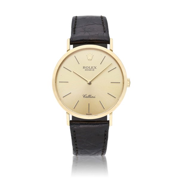Rolex Reference 4112 Cellini | A pink gold wristwatch, Circa 1995