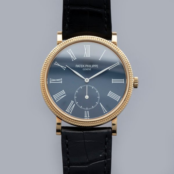 Patek Philippe Patek Philippe Calatrava 3919J-015 Geneva Boutique Special Edition Blue Dial 18k YG
