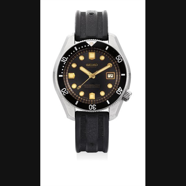 Seiko Ref. 6215-7000A fine and very rare stainless steel diver’s wristwatch with date and sweep center seconds · 6215-7000