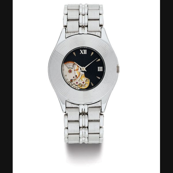 Mauboussin MAUBOUSSIN. AN 18K WHITE GOLD SEMI-SKELETONIZED WRISTWATCH WITH BRACELET SIGNED MAUBOUSSIN, NO. 215 W, REF. R. 11863, CIRCA 1998, Price & Market Data