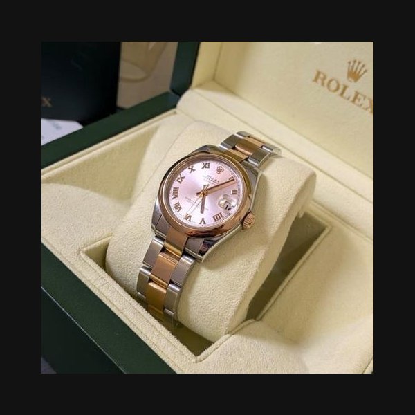 Rolex Rolex Datejust31 Pink Roman Dial Full Set 2008 Very Good Condition