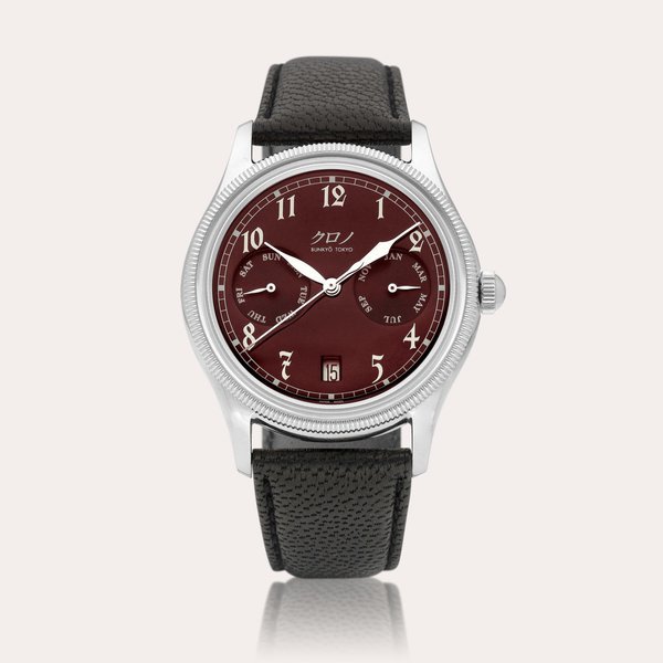 Kurono Anniversary Calendrier 'Azuki' | A stainless steel triple calendar wristwatch, Circa 2023 | 精鋼全日曆腕錶，約2023年製