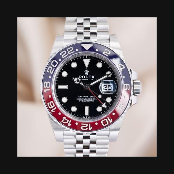 Rolex Rolex GMT-Master II„Pepsi“ Automatik Herrenuhr LC100 126710BLRO Original Papiere + Box