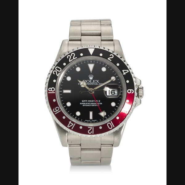 ROLEX, REF. 16710, GMT-MASTER II “COKE,” A STEEL GMT WRISTWATCH WITH DATE