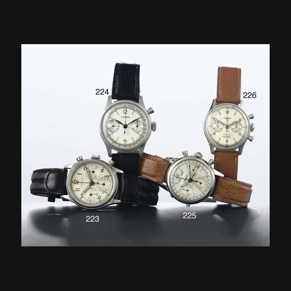 LEMANIA. A LARGE STAINLESS STEEL SINGLE BUTTON CHRONOGRAPH MILITARY WRISTWATCH SIGNED LEMANIA, MOVEMENT NO. 1975119, CASE NO. 28 ET-63, CIRCA 1940