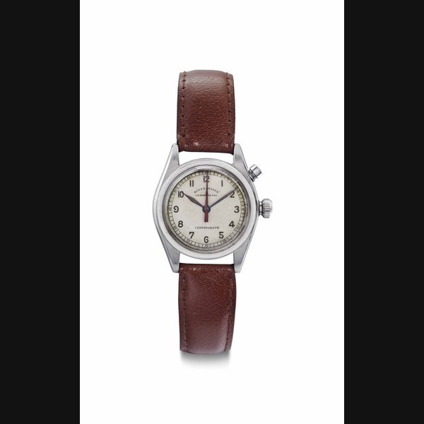 Rolex Rolex. A Small and Extremely Rare Stainless Steel Single-Button Chronograph Wristwatch SIGNED ROLEX, CHRONOMETRE, CENTREGRAPH, REF. 3479, CASE NO. 121'997, CIRCA 1939