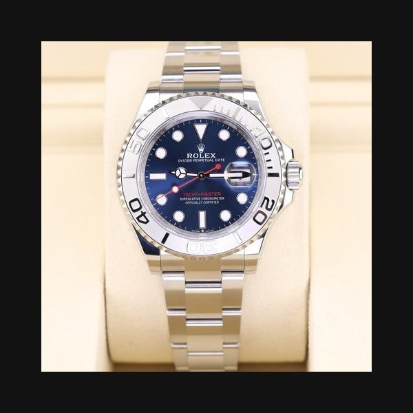 Rolex Rolex Yacht-Master40 Blue Dial Red Hand 126622 Steel Oyster Like New Complete Set