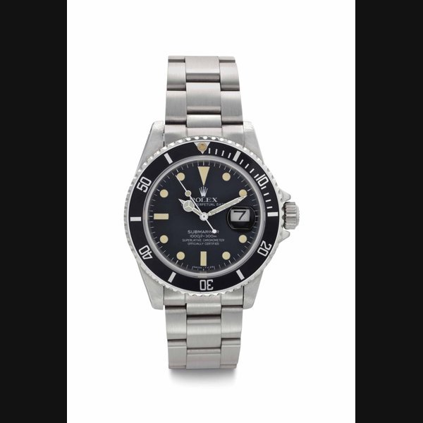 Rolex Rolex. A Stainless Steel Automatic Wristwatch with Center Seconds, Date and Bracelet SIGNED ROLEX, OYSTER PERPETUAL DATE, SUBMARINER, 1000FT = 300M, SUPERLATIVE CHRONOMETER, OFFICIALLY CERTIFIED, REF. 16800, CASE NO. 7'128'714, CIRCA 1981