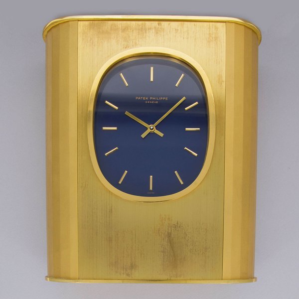 Patek Philippe Patek Philippe Ellipse Solar Clock 1505 Blue Dial Gilded Brass