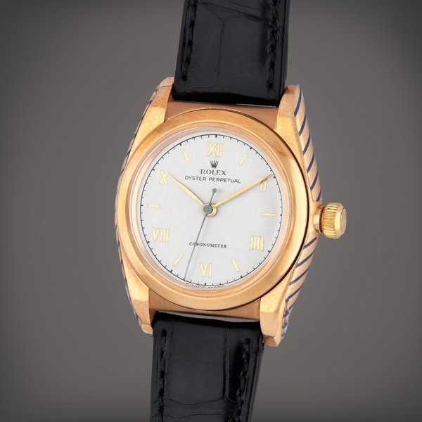 Rolex 'Bubbleback', Reference 3131 | A yellow gold wristwatch | Circa 1946 · 3131