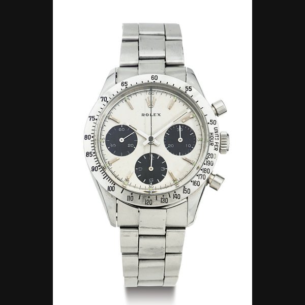 Rolex ROLEX. A FINE AND RARE STAINLESS STEEL CHRONOGRAPH WRISTWATCH WITH BRACELET SIGNED ROLEX, CASE NO. 1626267, REF. 6239, CIRCA 1963 · 6239